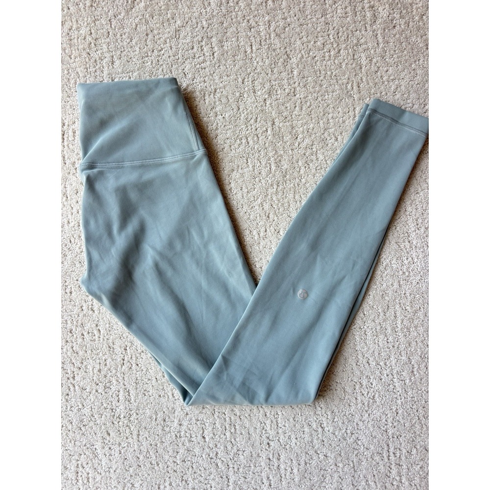 Lululemon Wunder Train High Rise Tight Womens 4 Teal Lagoon 28" Pull‎ On Legging